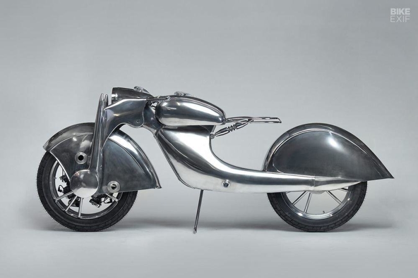 Motocicleta increíblemente hermosa: réplica del Killinger und Freund alemán en estilo Art Déco Motocicleta increíblemente hermosa: réplica del Killinger und Freund alemán en estilo Art Déco