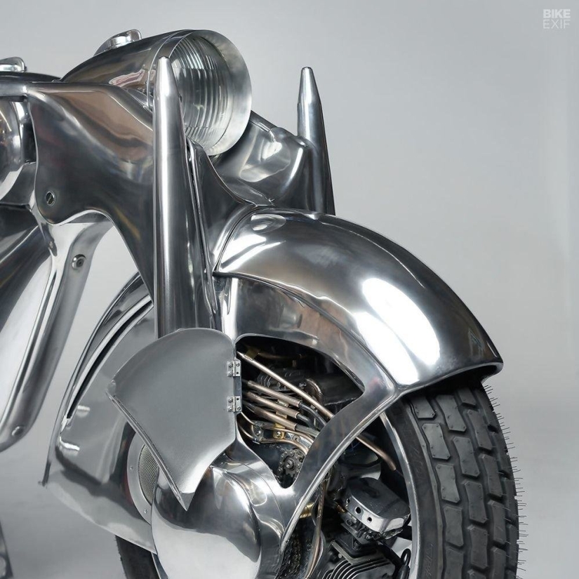 Motocicleta increíblemente hermosa: réplica del Killinger und Freund alemán en estilo Art Déco Motocicleta increíblemente hermosa: réplica del Killinger und Freund alemán en estilo Art Déco