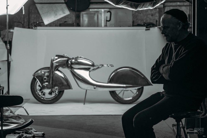 Motocicleta increíblemente hermosa: réplica del Killinger und Freund alemán en estilo Art Déco Motocicleta increíblemente hermosa: réplica del Killinger und Freund alemán en estilo Art Déco