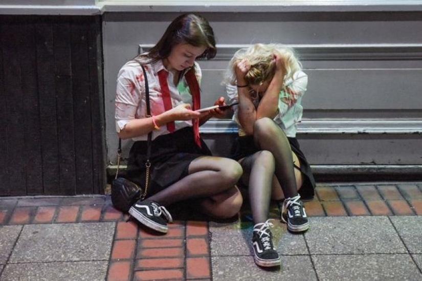 Mountains of garbage, drunken party-goers and a sea of alcohol: the disgusting consequences of Halloween in Britain