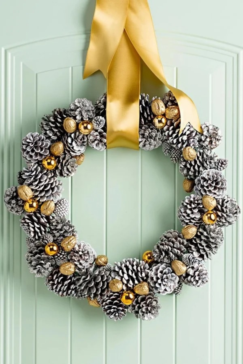 Más geniales ideas de decoraciones de Navidad de los conos y ramitas