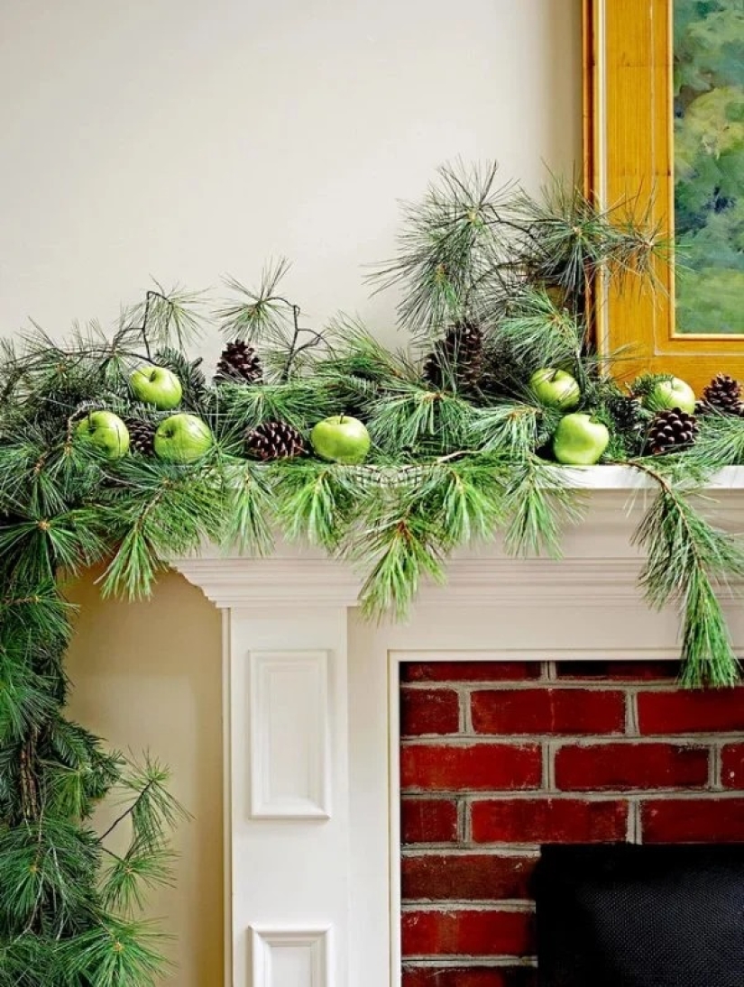 Más geniales ideas de decoraciones de Navidad de los conos y ramitas