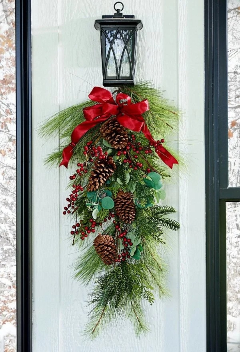 Más geniales ideas de decoraciones de Navidad de los conos y ramitas