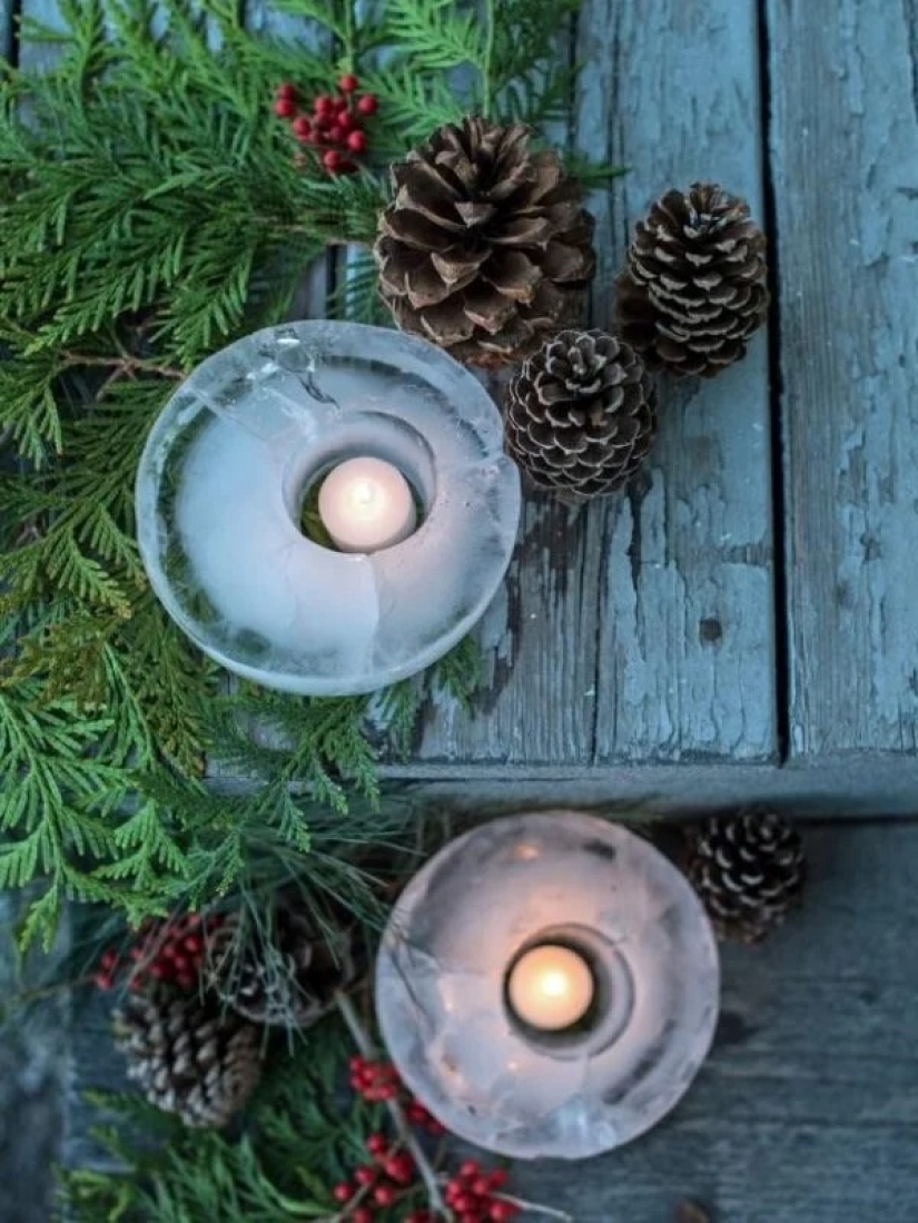 Más geniales ideas de decoraciones de Navidad de los conos y ramitas