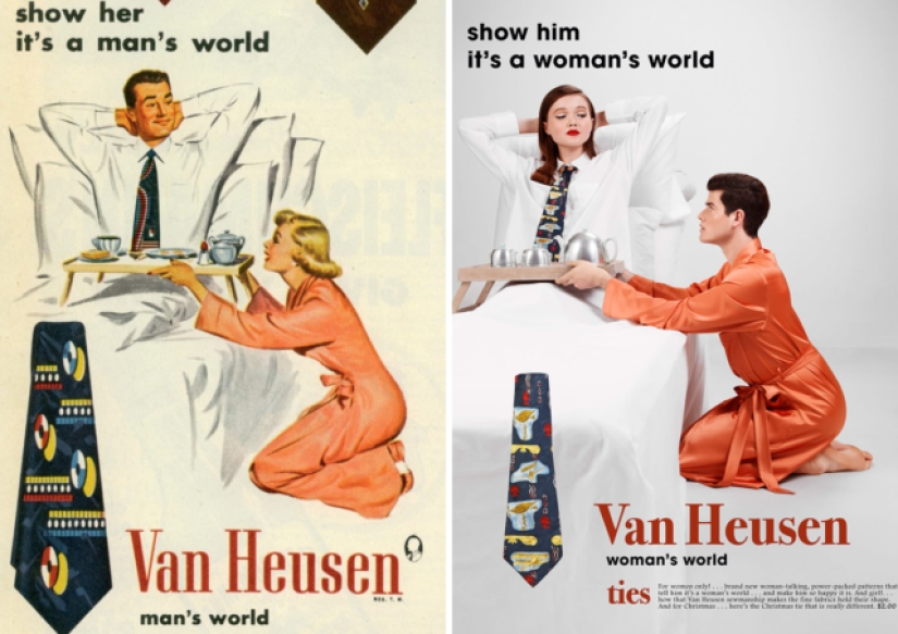 "Muéstrale que es un mundo de mujeres": un fotógrafo libanés reemplazó a las mujeres en un viejo anuncio sexista con hombres