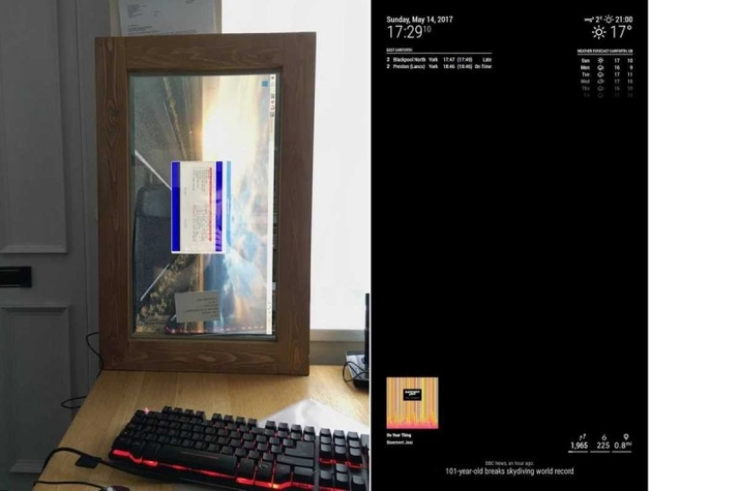 My light, mirror, tell me: the guy made a magic mirror with his own hands