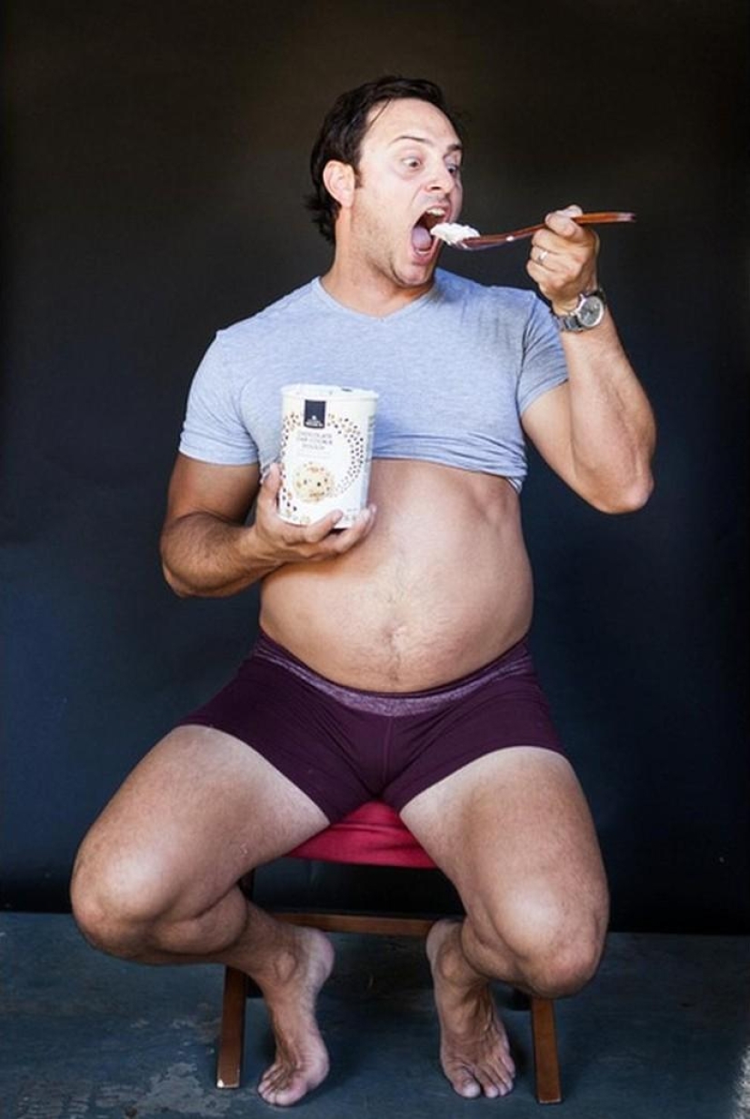 My wife didn't want to be photographed pregnant, so I did it instead of her