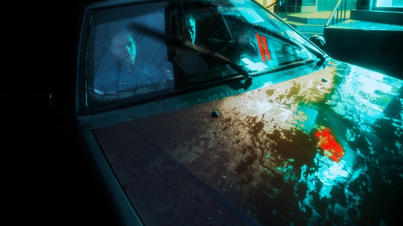 Neon cyberpunk fantasy: the outskirts of Moscow as you have never seen them