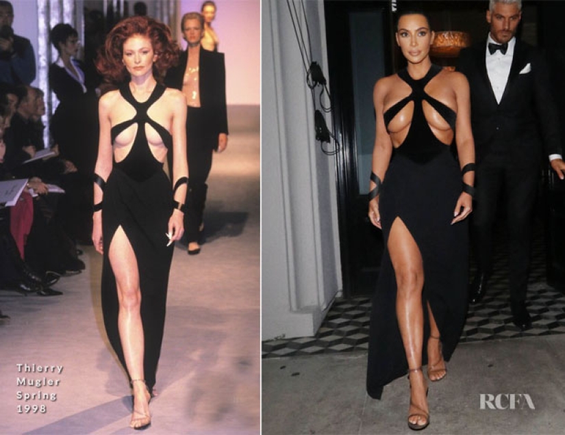 Nervios descubiertos: una mujer caminó por las calles de Londres con un vestido como Kim Kardashian Nervios descubiertos: una mujer caminó por las calles de Londres con un vestido como Kim Kardashian