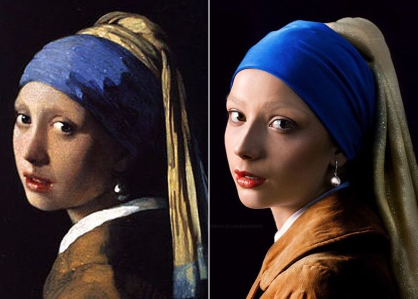 Netizens recreate paintings without brushes and paints, showing their view of the masterpieces of the past