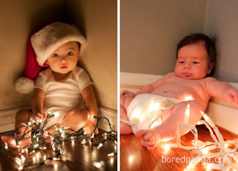 New Year's photo shoot with a child - expectation and reality New Year's photo shoot with a child - expectation and reality