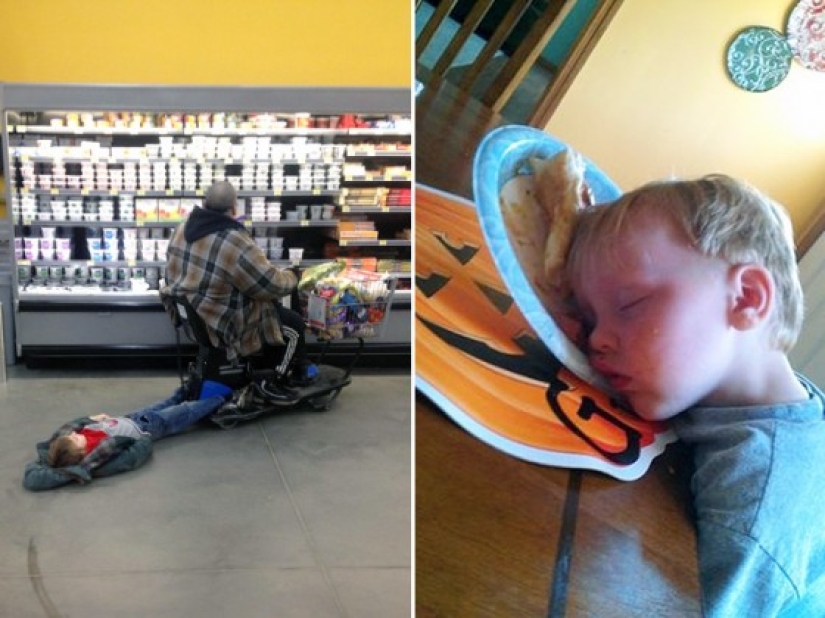 Niños que pueden quedarse dormidos absolutamente en cualquier lugar. Niños que pueden quedarse dormidos absolutamente en cualquier lugar.
