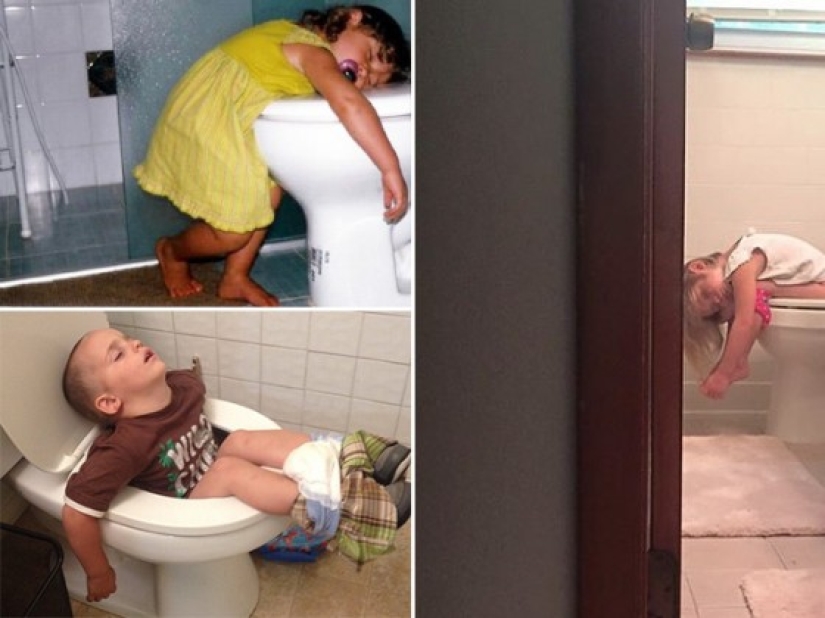 Niños que pueden quedarse dormidos absolutamente en cualquier lugar. Niños que pueden quedarse dormidos absolutamente en cualquier lugar.