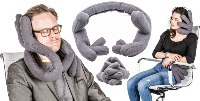 No hay muchas manos: un médico canadiense ha ideado una almohada para dormir saludablemente en el avión