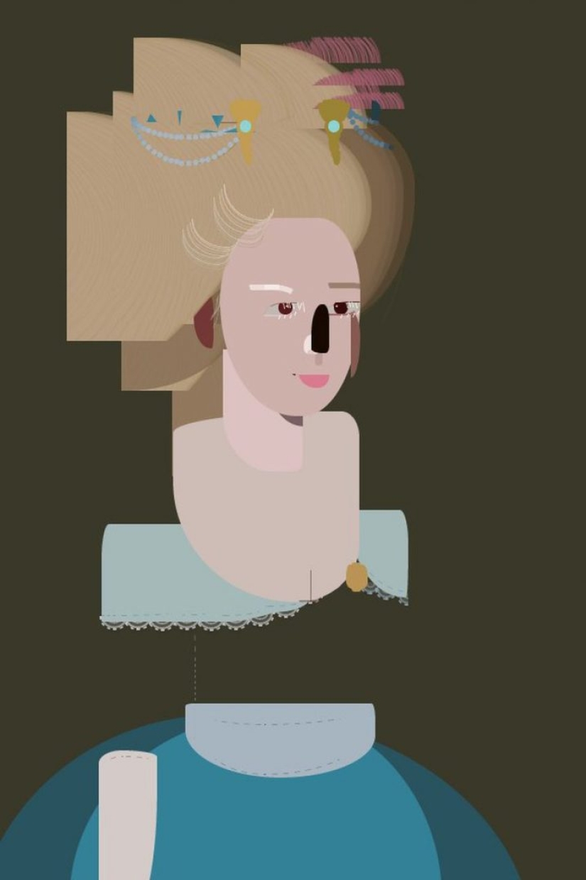 No photoshop: an American woman painted a picture exclusively using HTML and CSS code