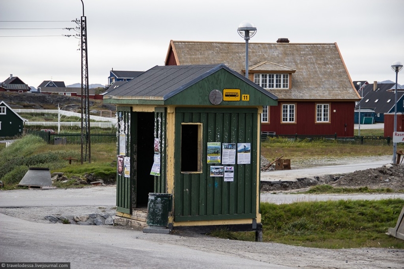 Nuuk residential area. How people live in Greenland Nuuk residential area. How people live in Greenland