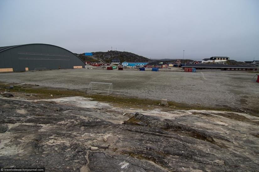 Nuuk residential area. How people live in Greenland Nuuk residential area. How people live in Greenland