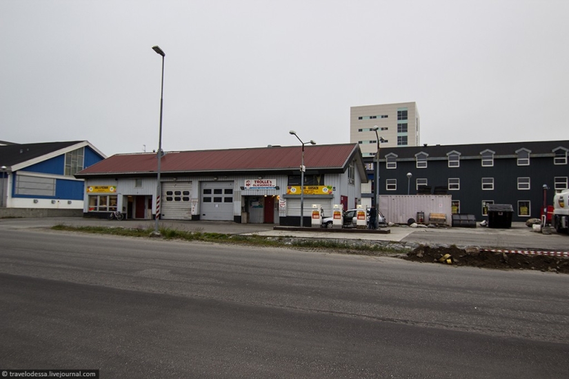 Nuuk residential area. How people live in Greenland Nuuk residential area. How people live in Greenland