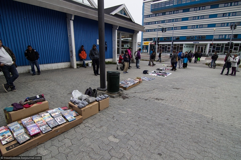 Nuuk residential area. How people live in Greenland Nuuk residential area. How people live in Greenland