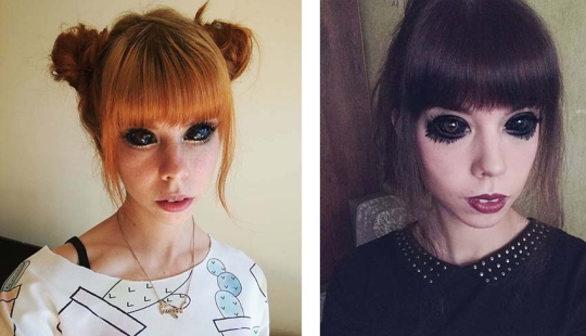 Ojos negros: modelo de Polonia se quedó ciego después de tatuarse los ojos Ojos negros: modelo de Polonia se quedó ciego después de tatuarse los ojos