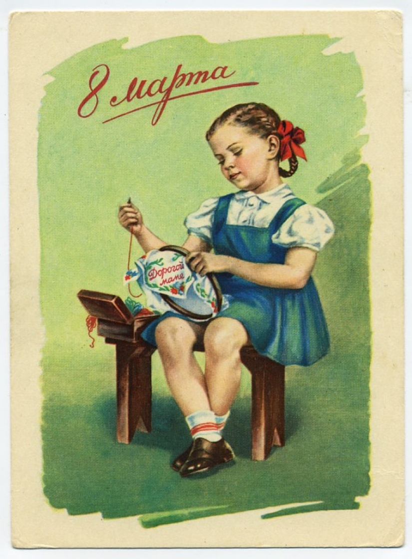 Old postcards for March 8