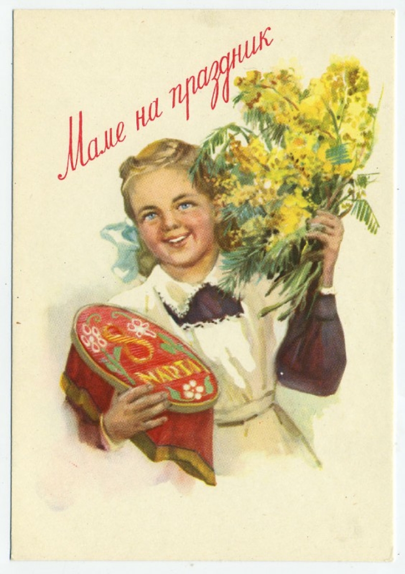 Old postcards for March 8