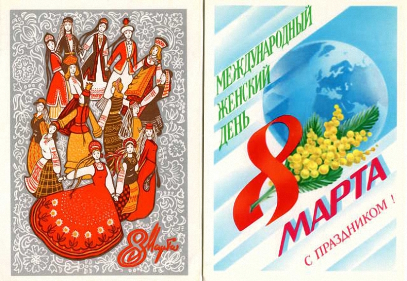 Old postcards for March 8