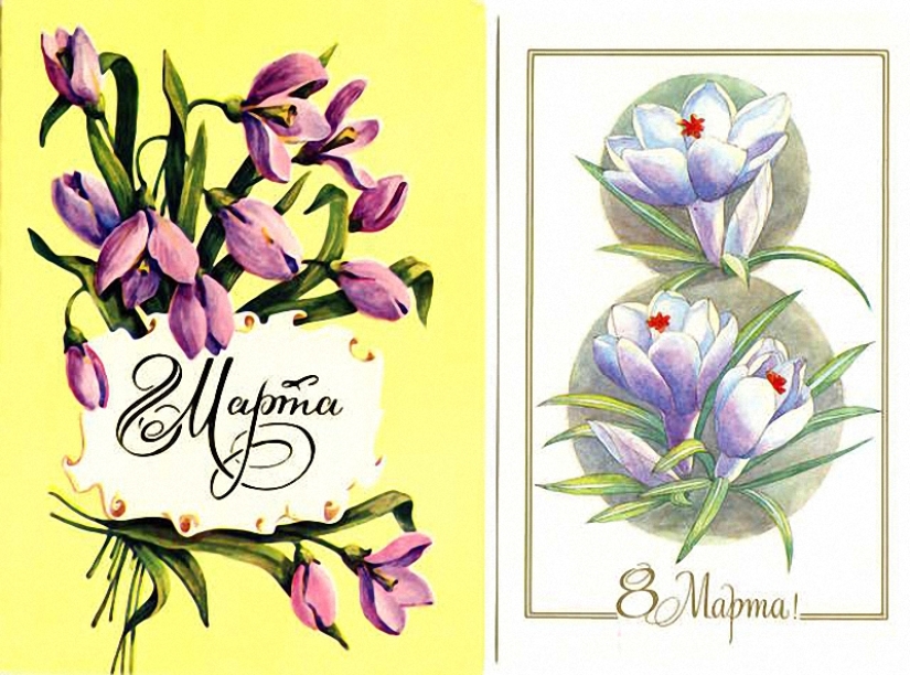 Old postcards for March 8