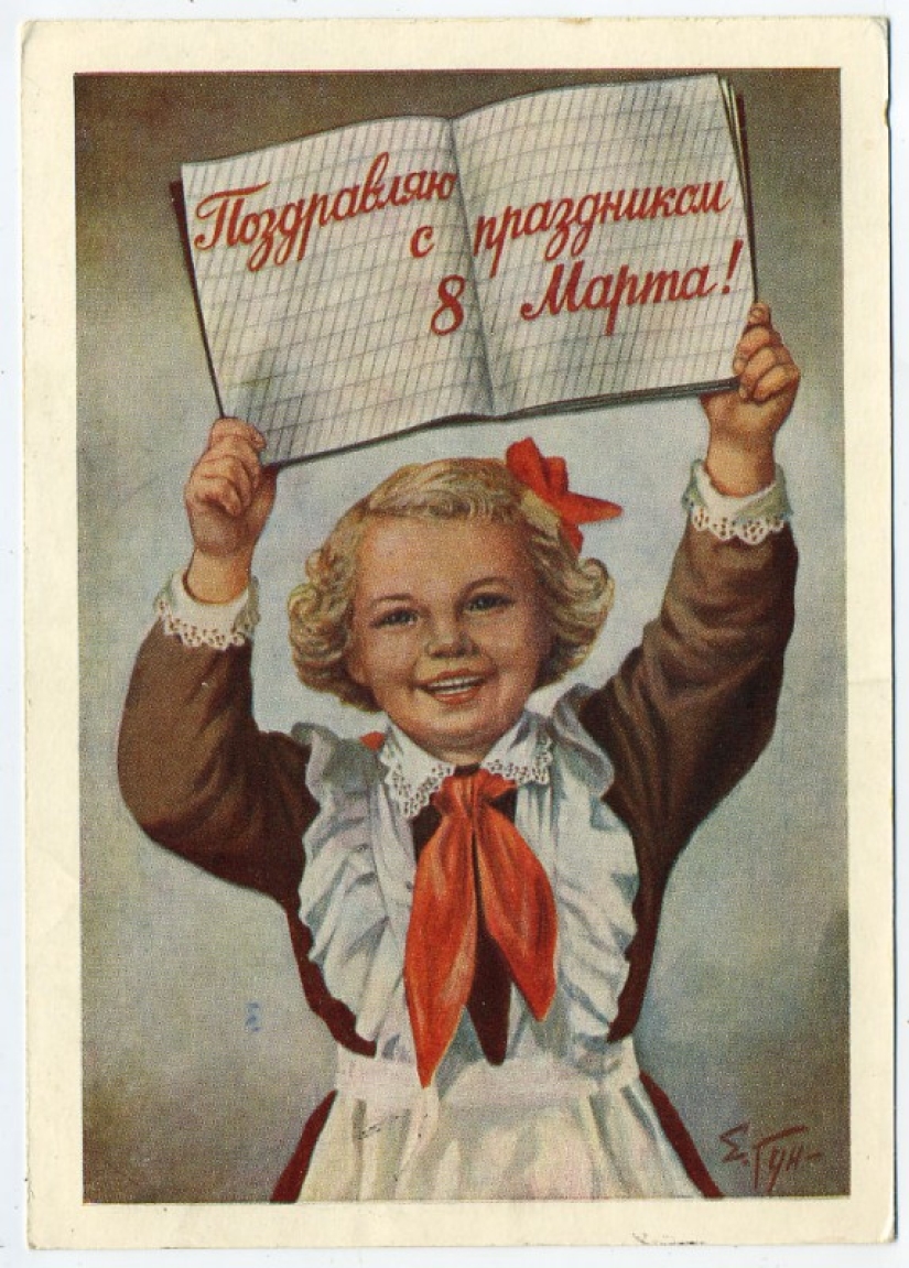 Old postcards for March 8