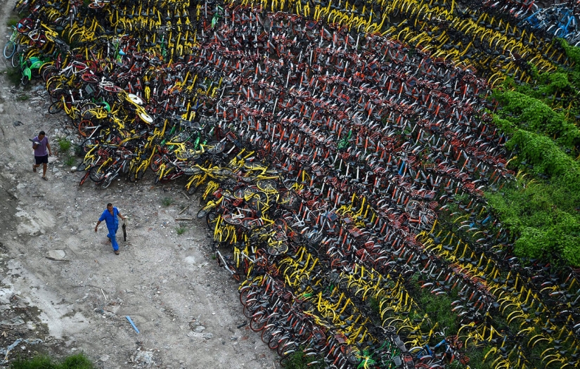 "¡Olla, no cocines!": cómo las bicicletas de alquiler inundaron China