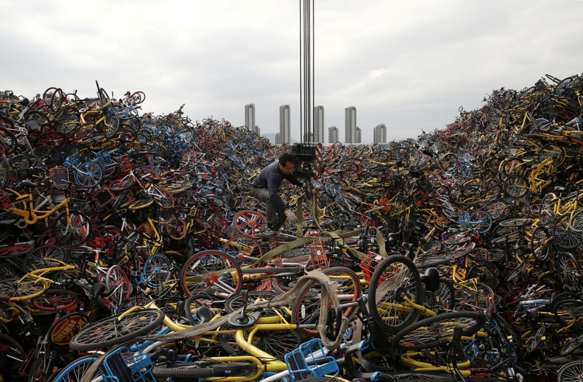 "¡Olla, no cocines!": cómo las bicicletas de alquiler inundaron China