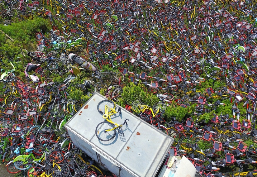 "¡Olla, no cocines!": cómo las bicicletas de alquiler inundaron China