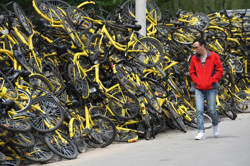 "¡Olla, no cocines!": cómo las bicicletas de alquiler inundaron China