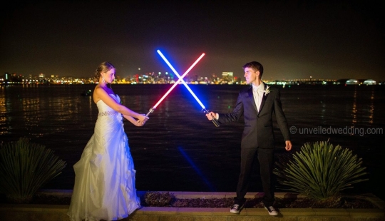 On the bright side: how was the wedding in the style of "Star Wars"
