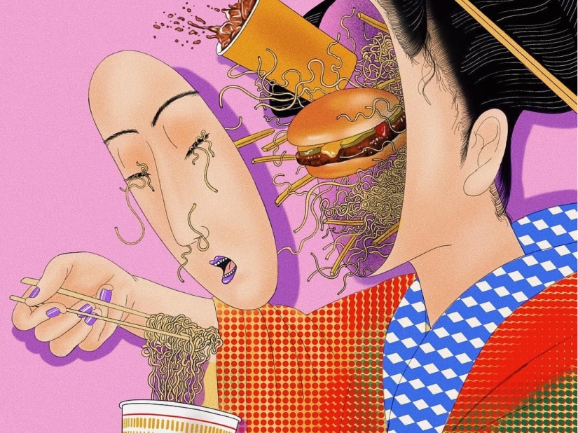 On the verge of reality and hallucination: Psychedelic illustrations by Miki Kim