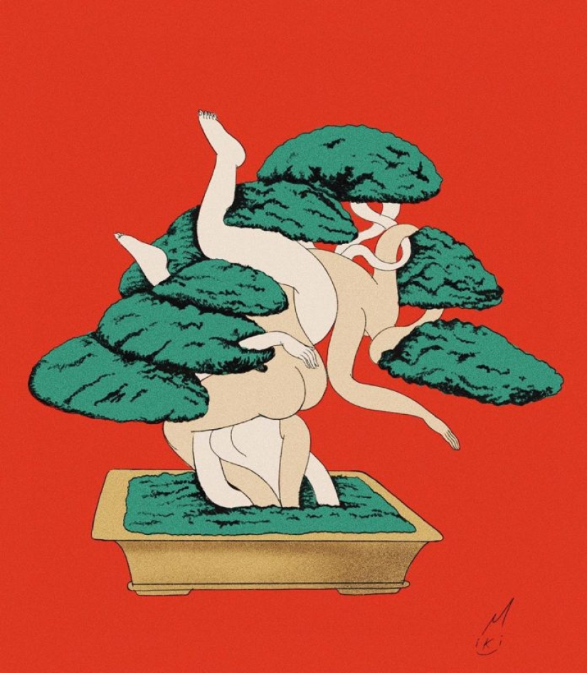 On the verge of reality and hallucination: Psychedelic illustrations by Miki Kim