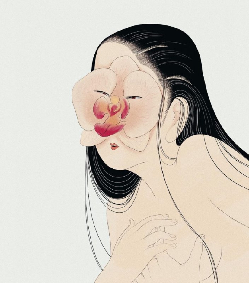 On the verge of reality and hallucination: Psychedelic illustrations by Miki Kim