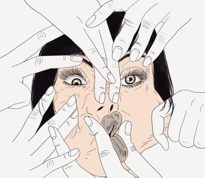 On the verge of reality and hallucination: Psychedelic illustrations by Miki Kim
