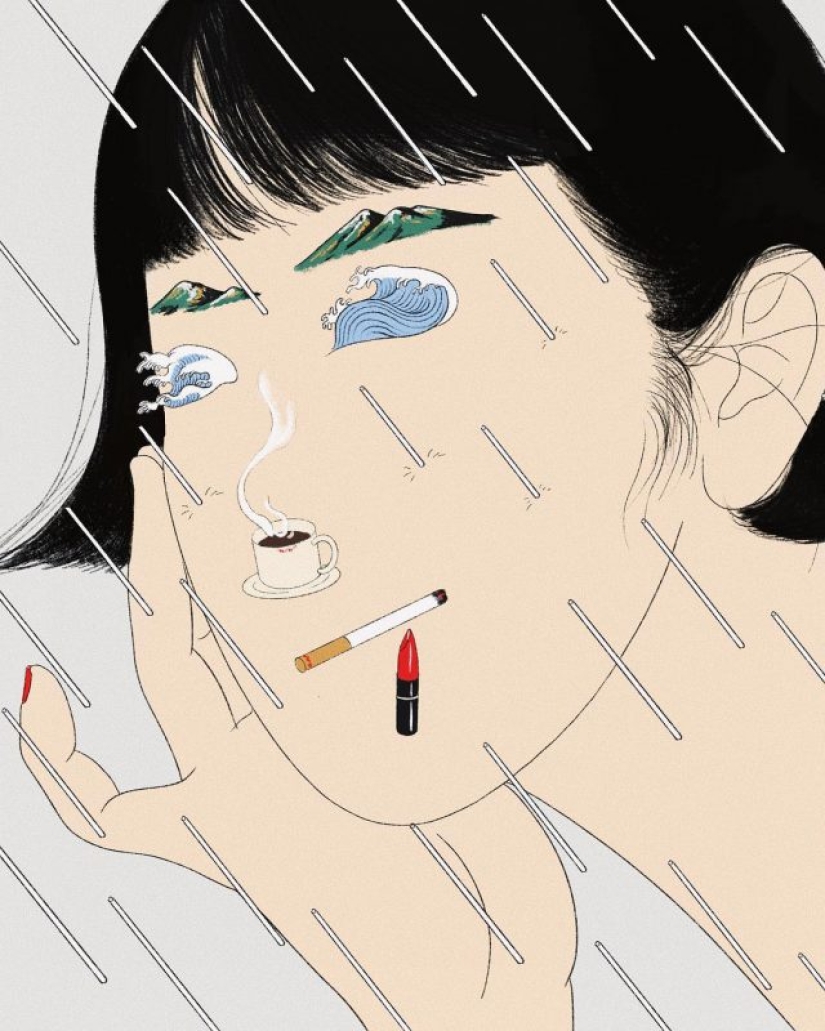 On the verge of reality and hallucination: Psychedelic illustrations by Miki Kim