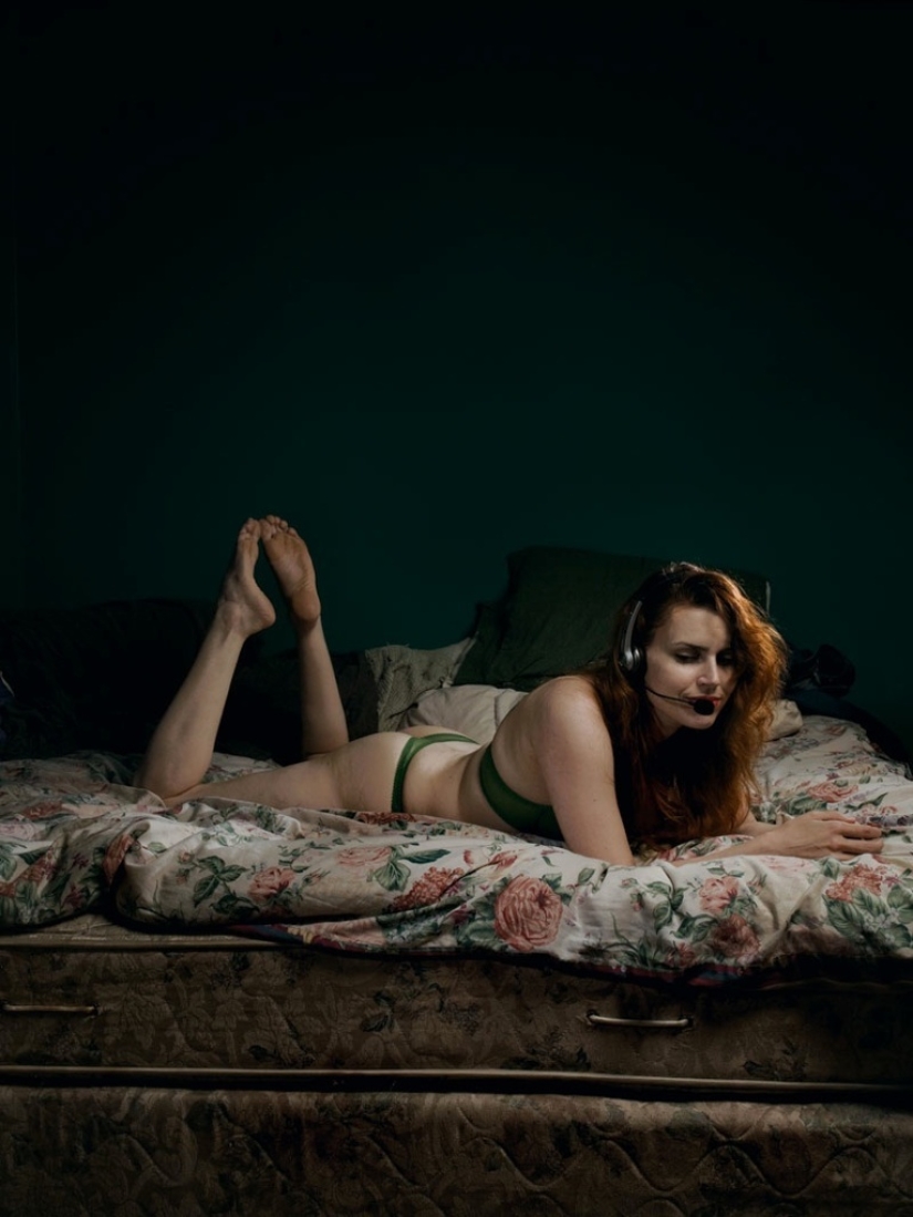 Operators of the "phone sex" service reveal the secret fantasies of their clients in Phil Toledano's photo project