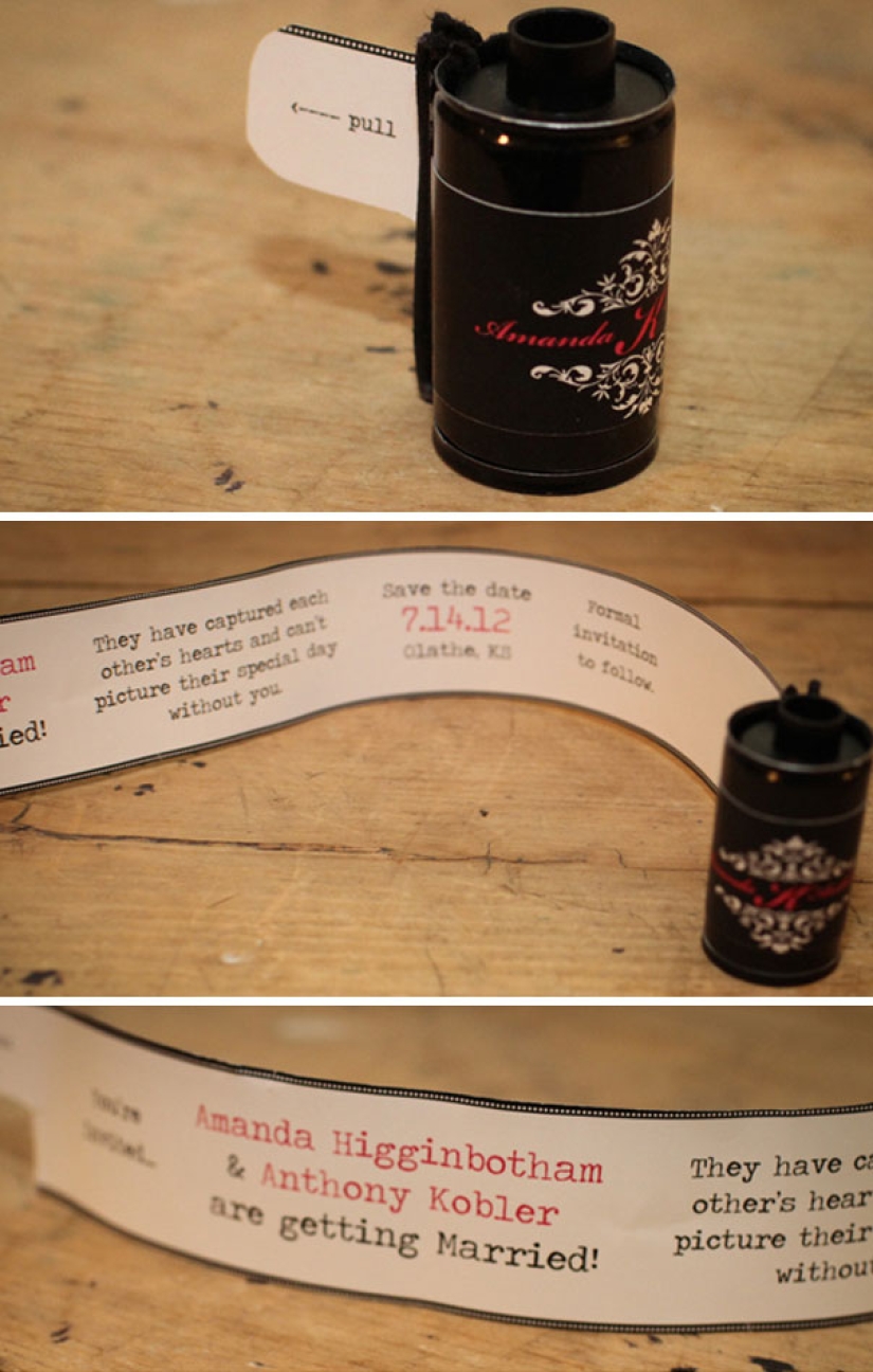 Original wedding invitations that cannot be refused