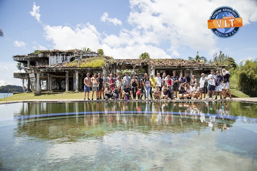 Pablo Escobar's posh mansion was turned into a paintball court