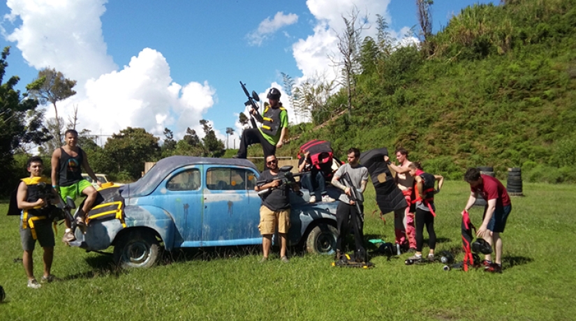 Pablo Escobar's posh mansion was turned into a paintball court