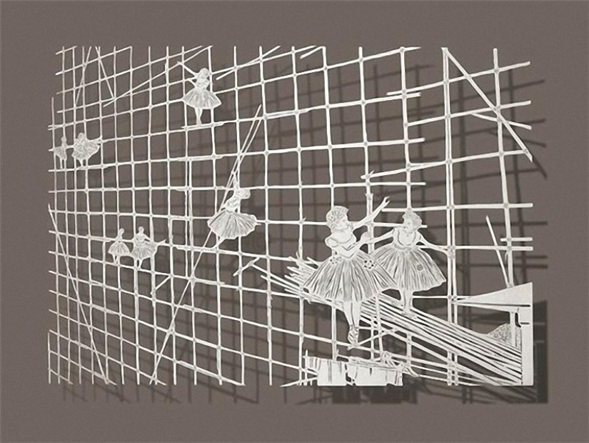 Paintings from a sheet of paper Paintings from a sheet of paper