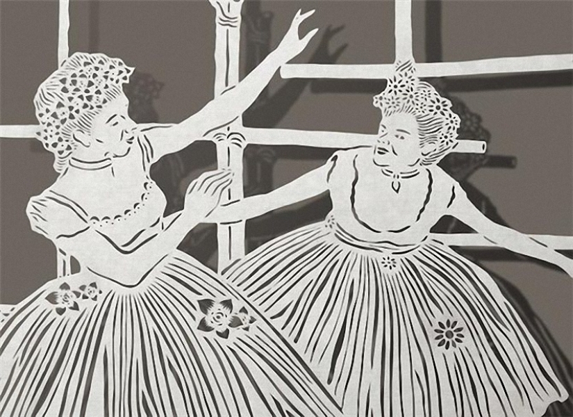 Paintings from a sheet of paper Paintings from a sheet of paper