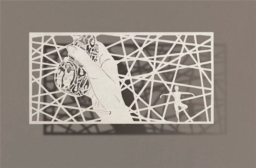 Paintings from a sheet of paper Paintings from a sheet of paper