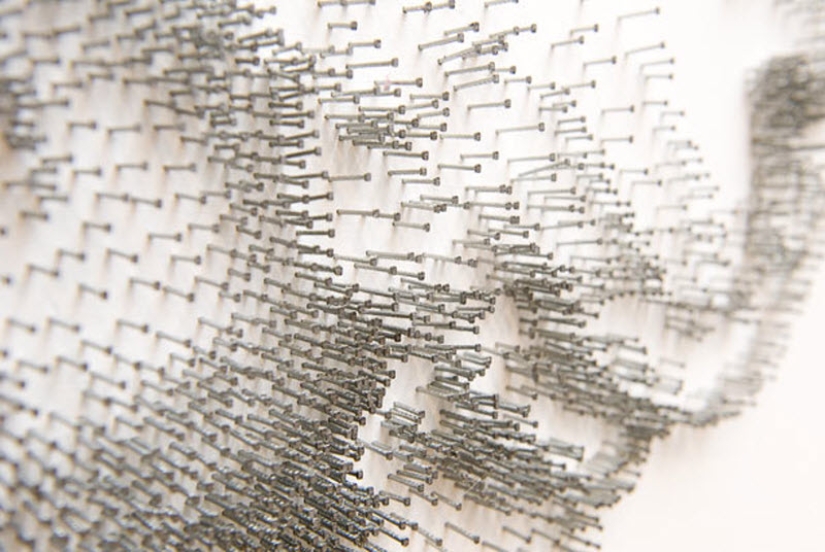 Paintings made of nails Paintings made of nails