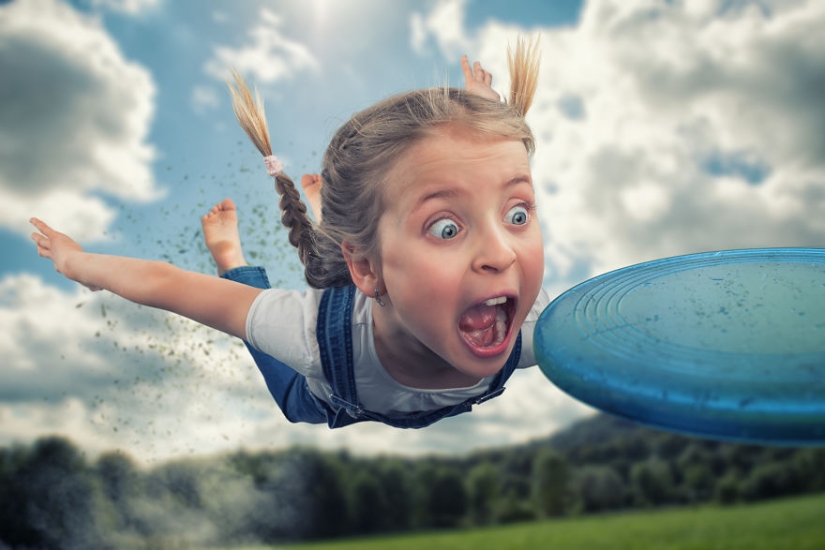 Papá creativo crea fantásticas manipulaciones fotográficas con sus hijos