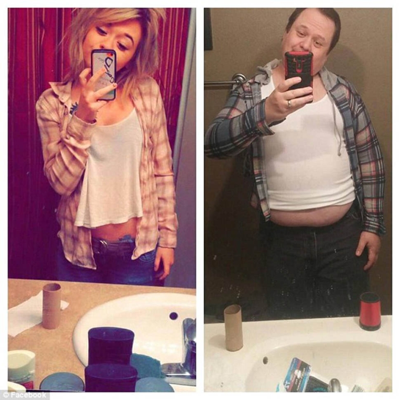 Papá trolea a su hija parodiando su selfie Papá trolea a su hija parodiando su selfie