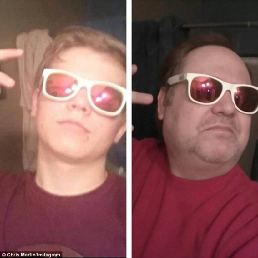Papá trolea a su hija parodiando su selfie Papá trolea a su hija parodiando su selfie